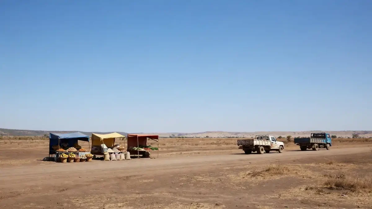 Image 1: African border market