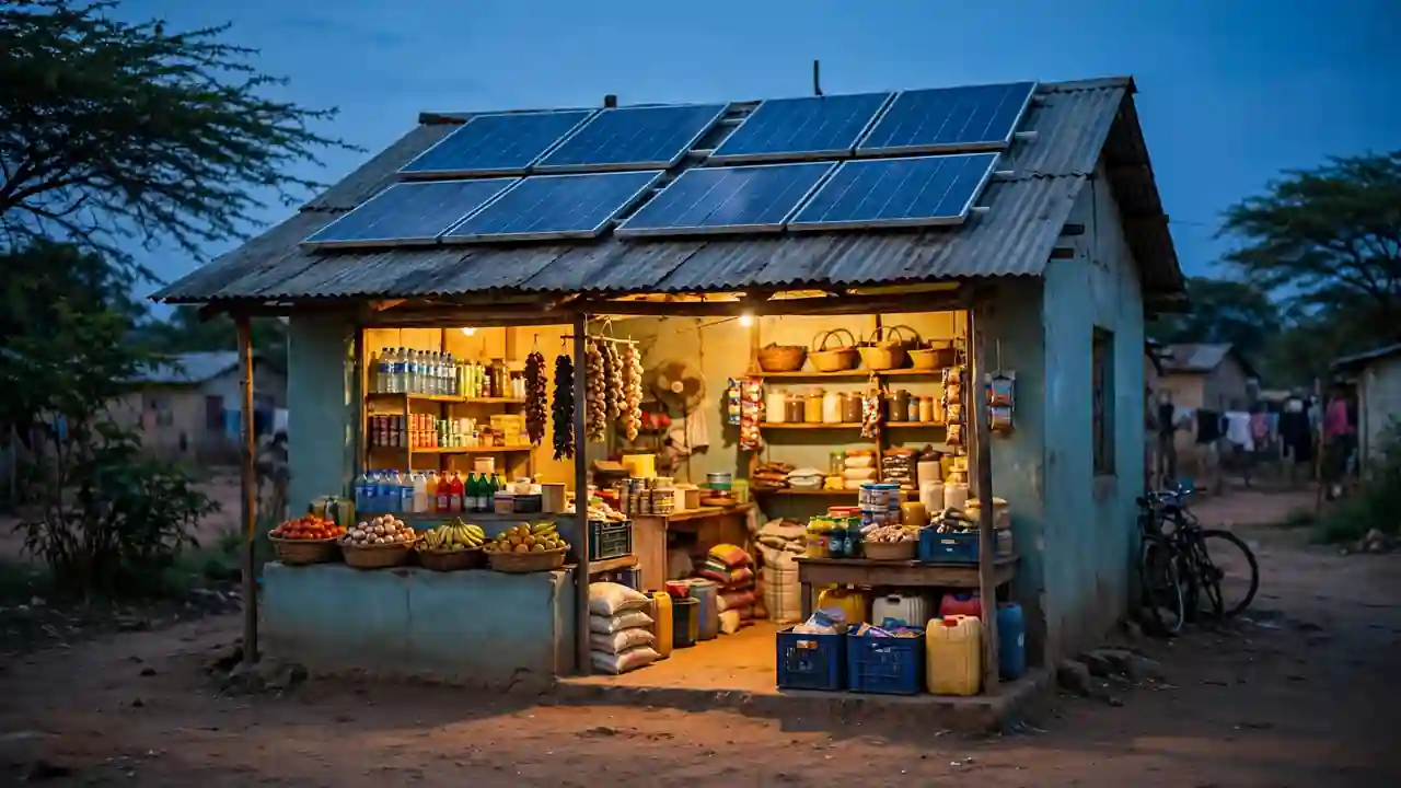 Image 2: Small shop with rooftop solar