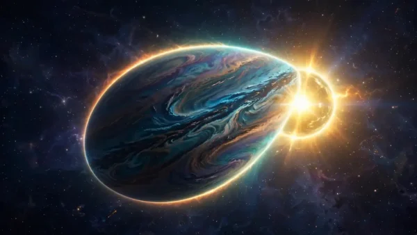 Astronomers Map an Exoplanet’s True Egg-Shaped Outline for the First Time