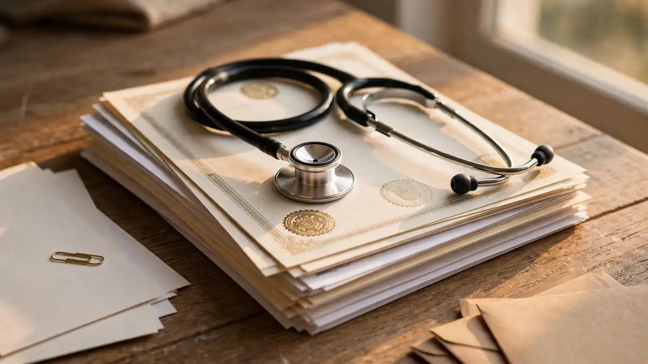 Admission documents and certificates