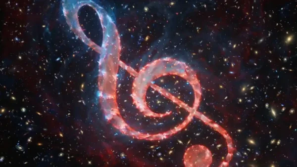 NASA’s Chandra Solves Mystery of the ‘Treble Clef’ Radio Shape in Deep Space